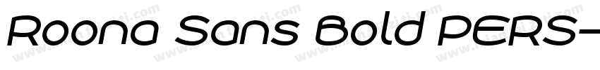 Roona Sans Bold PERS字体转换